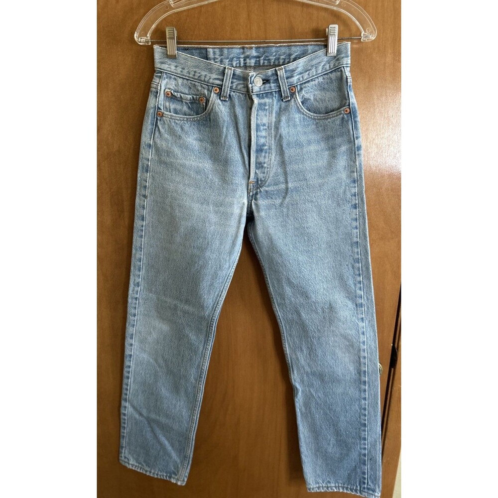 Vtg Levis 501 XX Jeans 28x29 (30x32) Button Fly Made In USA 90s
